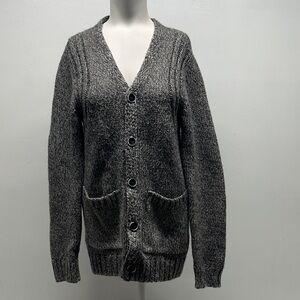 Minimum Paicey Cardigan Sweater Button Down Wool Alpaca Knit Gray Men Size Small